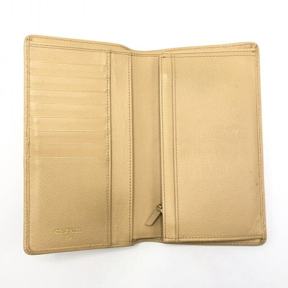 CHANEL Coco Mark Bi-fold Wallet Beige Chanel - Picture 3 of 10